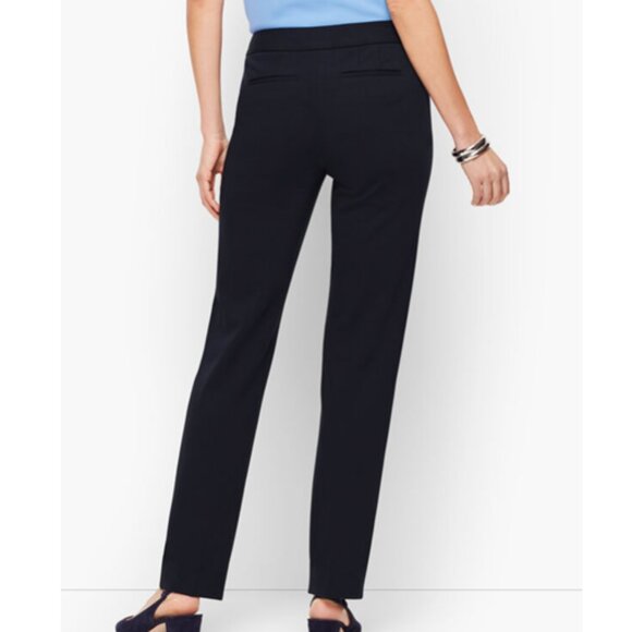 Talbots Italian Luxe Knit Straight-Leg Pants in Black - Picture 4 of 4
